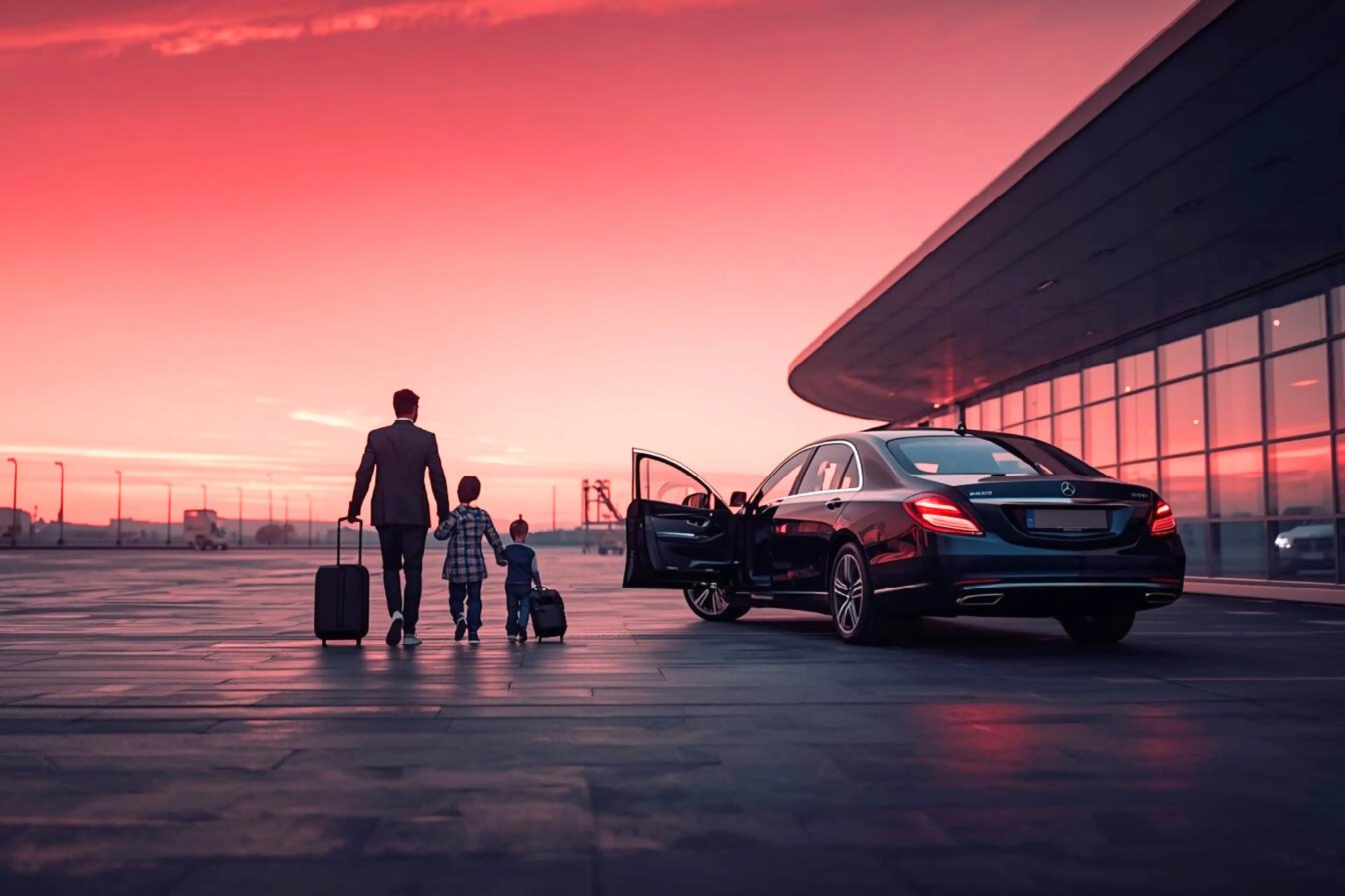 Transfer and shuttle service for families - Airport transfer with luggage