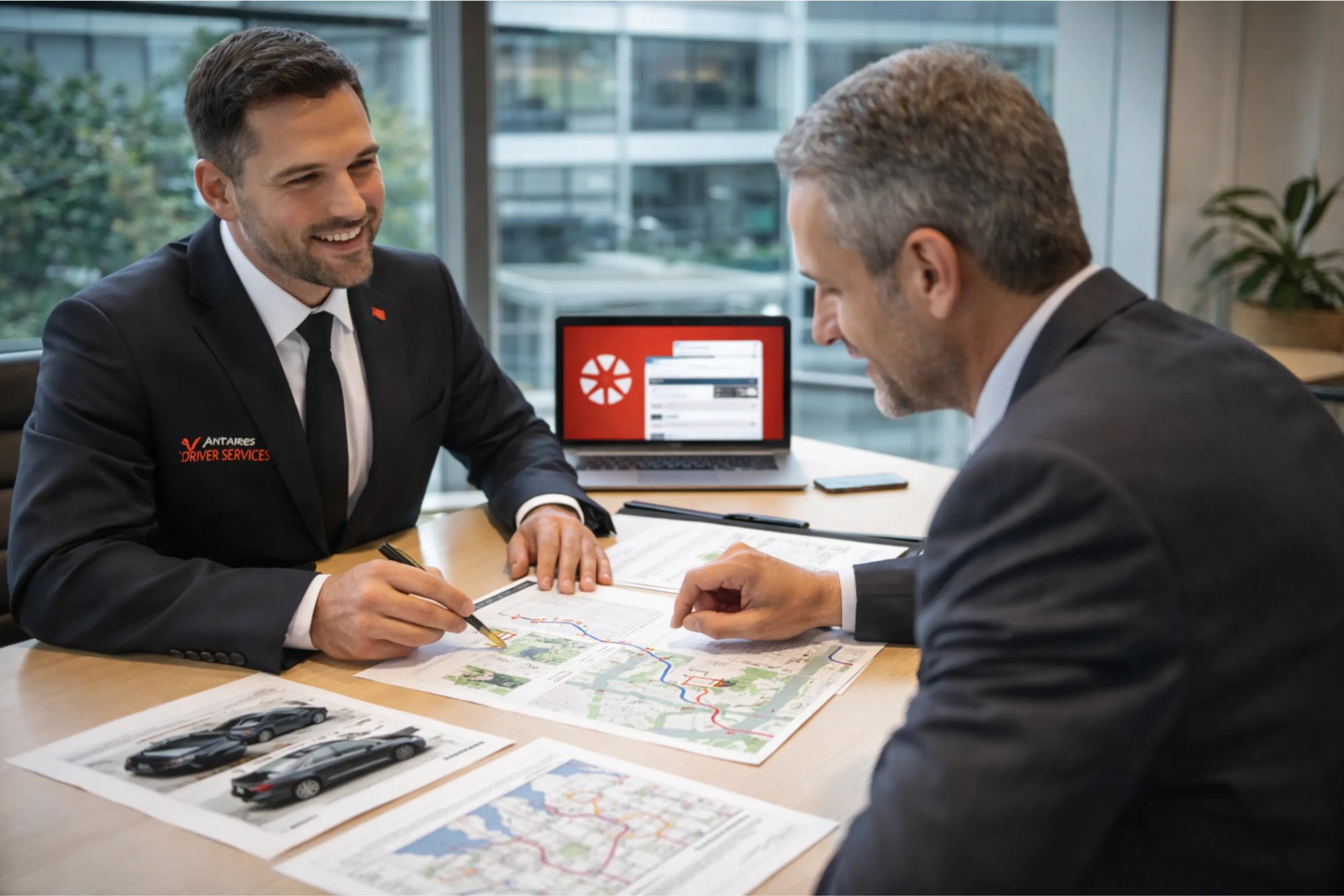 Beratung und Fixpreisberechnung für einen Transfer bei Antares Driver Services