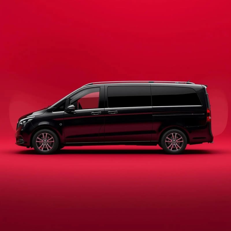 Flughafentransfer für bis zu 8 Personen im Mercedes V-Klasse