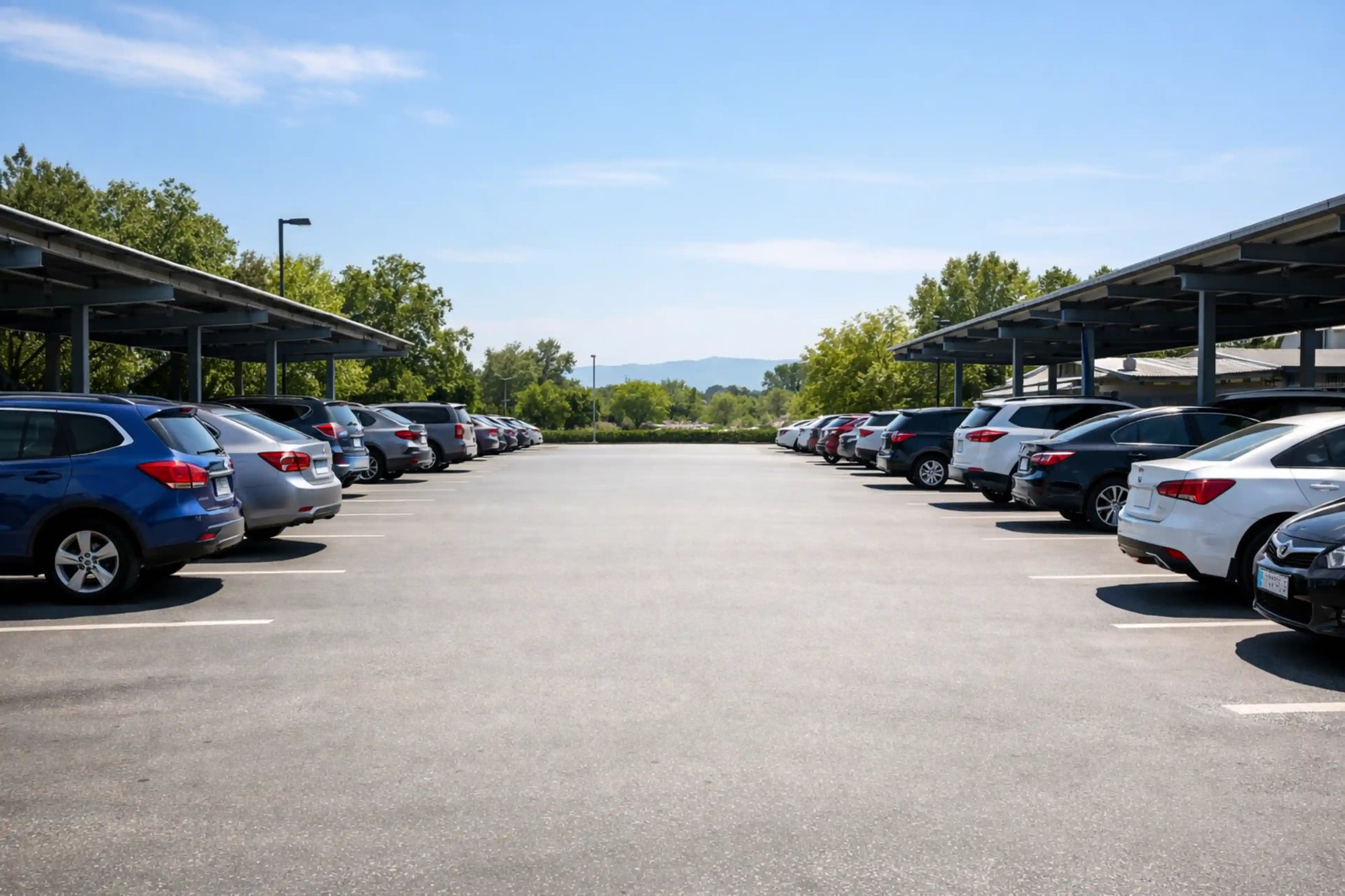 Outdoor-Fläche eines Parkservices