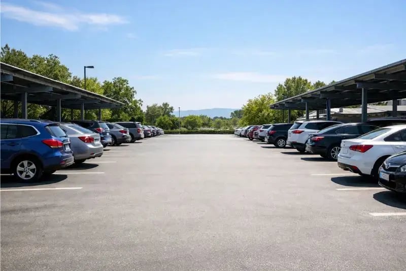 Outdoor-Fläche eines Parkservices
