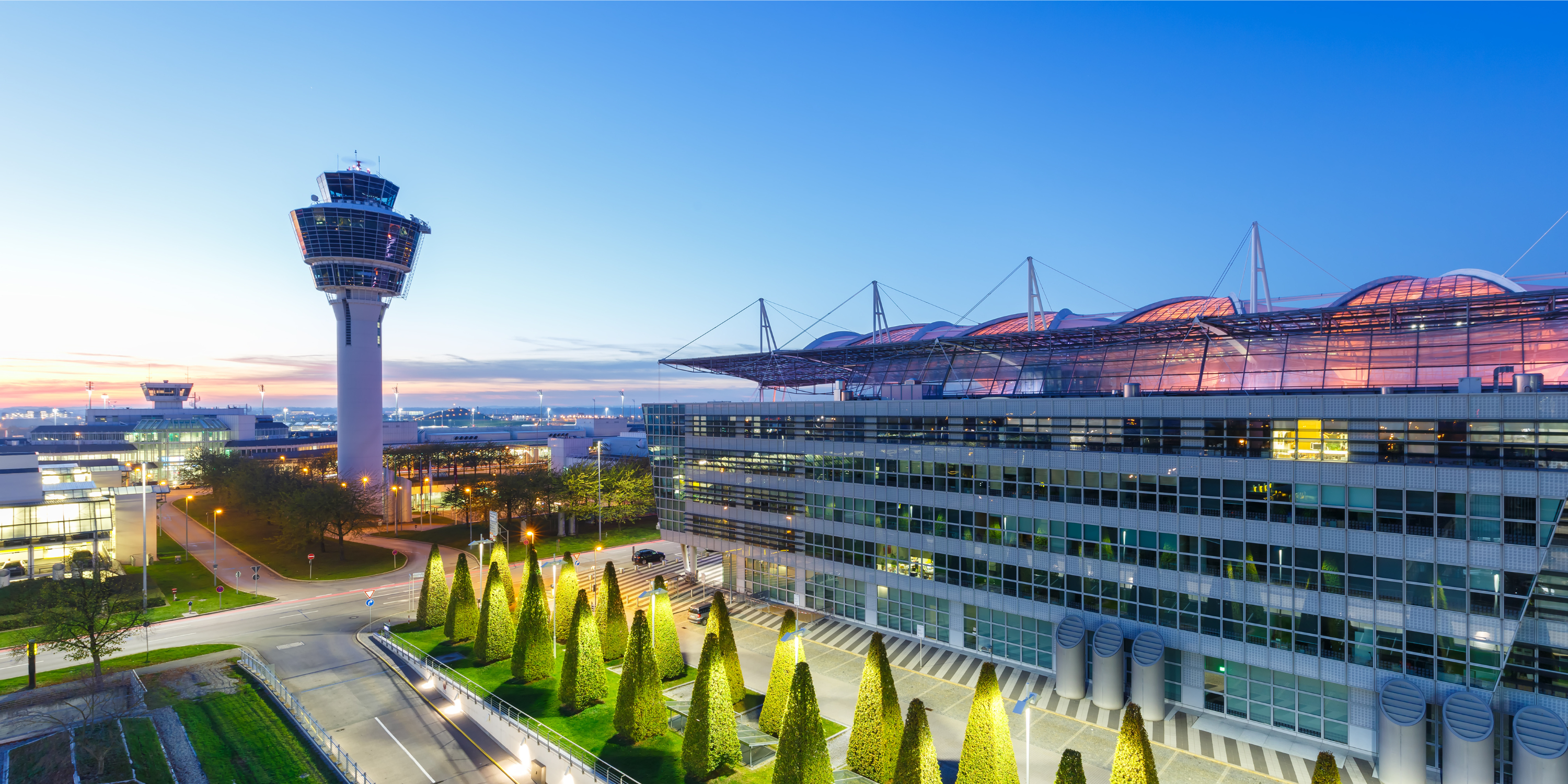 Zufahrtsstraße zum Flughafen München